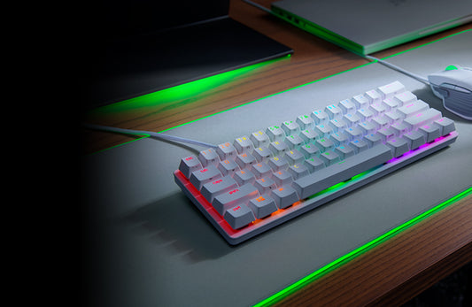 Razer Huntsman Mini (Mercury White) – 60% Gaming Keyboard