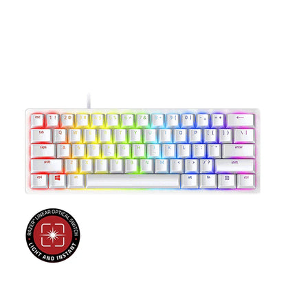 Razer Huntsman Mini (Mercury White) – 60% Gaming Keyboard