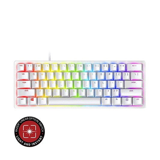Razer Huntsman Mini (Mercury White) – 60% Gaming Keyboard